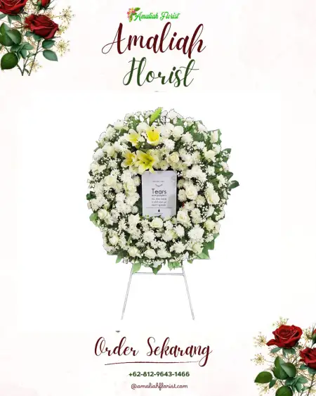 Krans Bunga Duka Sudimara Pinang