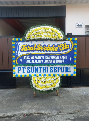 Papan Bunga Duka di Sudimara Pinang
